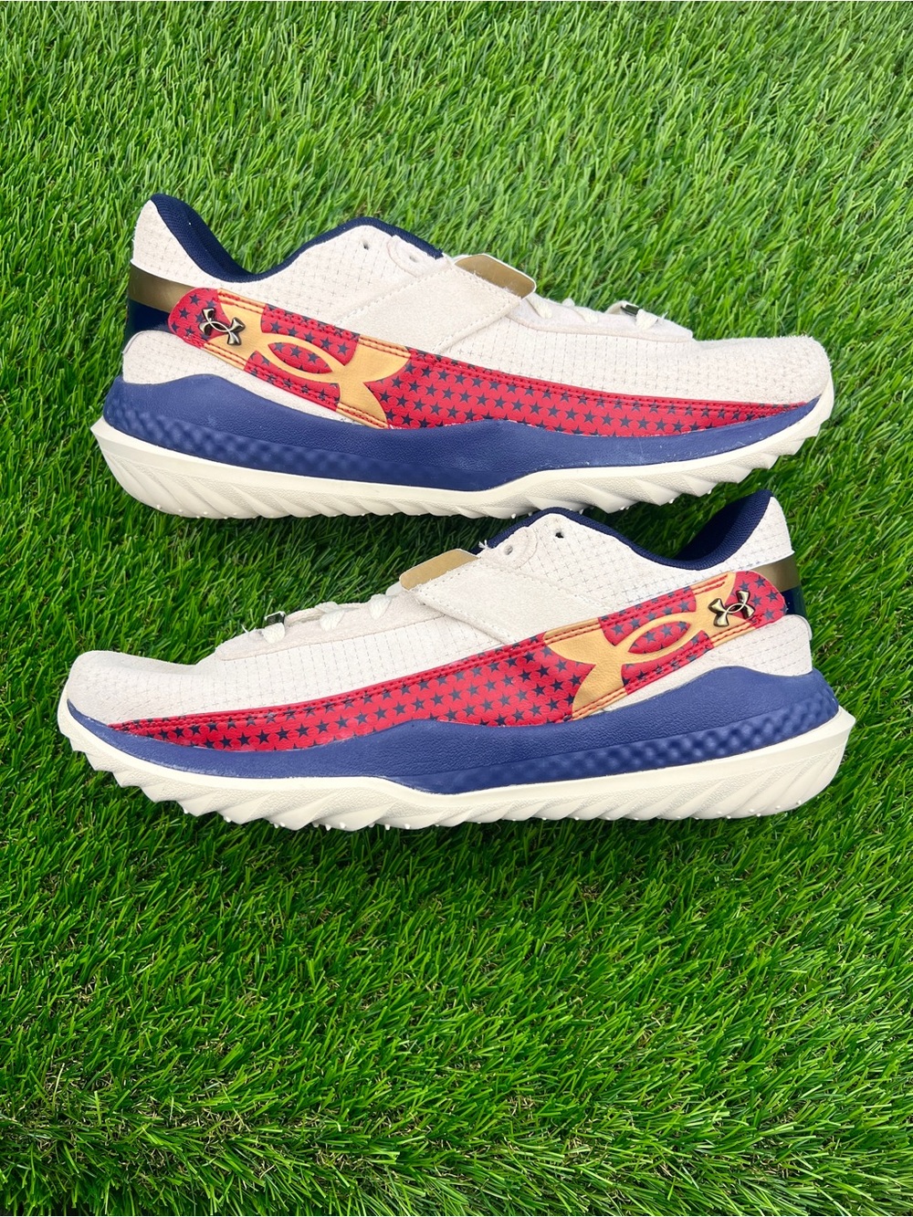Under Armour Harper 10 Pro Turf USA Men’s Baseball Cleats Shoes Sneakers - 11